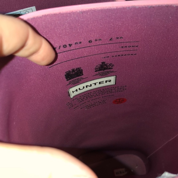 Gently worn Hunter boots - Picture 3 of 4